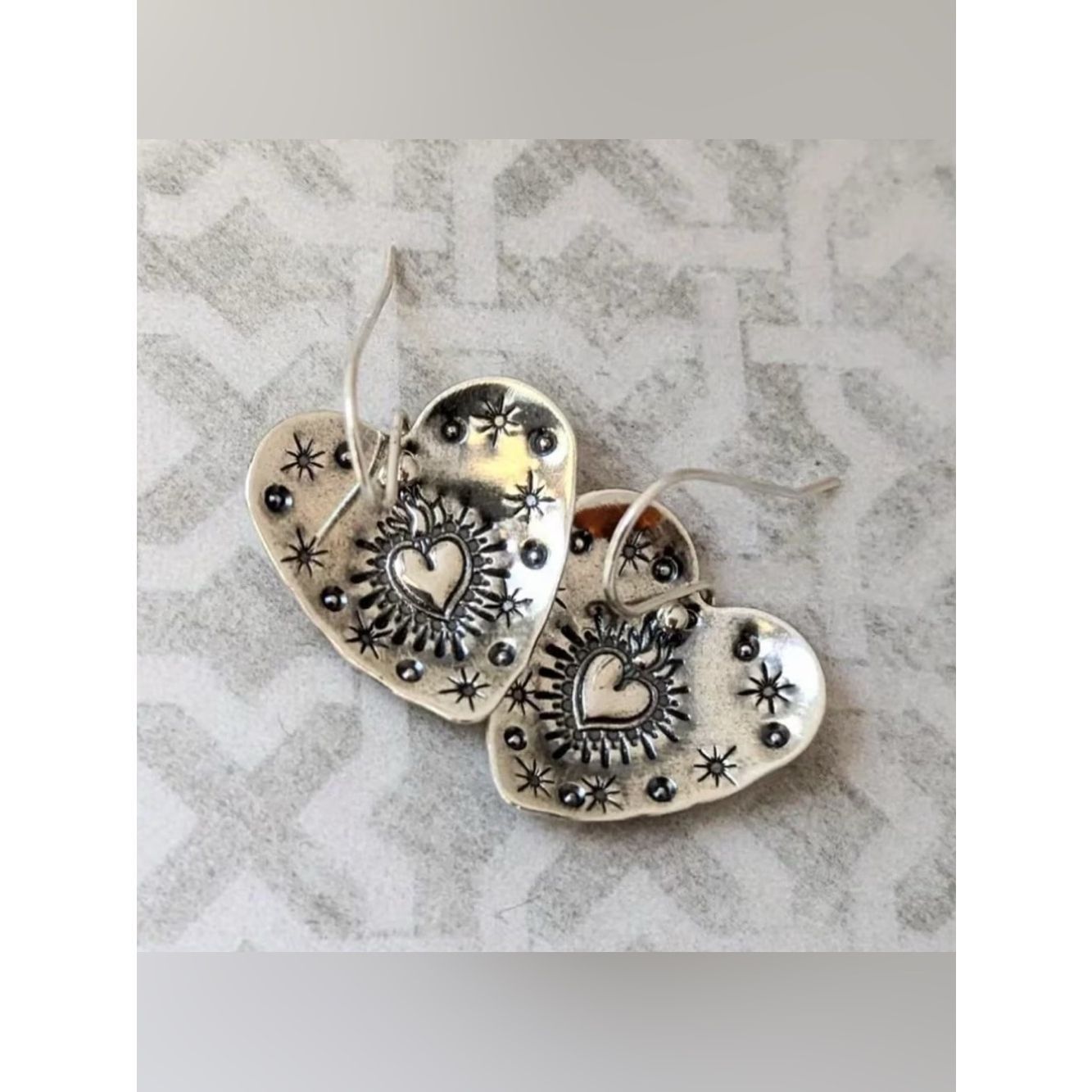 Boho Heart Earrings 2673